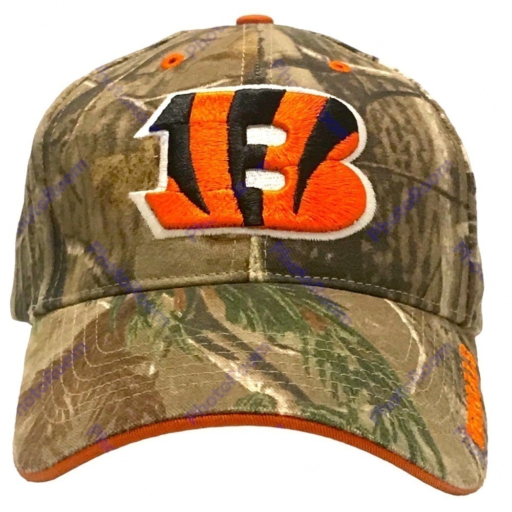 NFL Team Apparel - Cincinnati Bengals Football Camo Cap